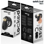 ADDICTED TOYS LOCKED - OBSIDIAN HOLD PENIS CAGE ROZMIAR S
